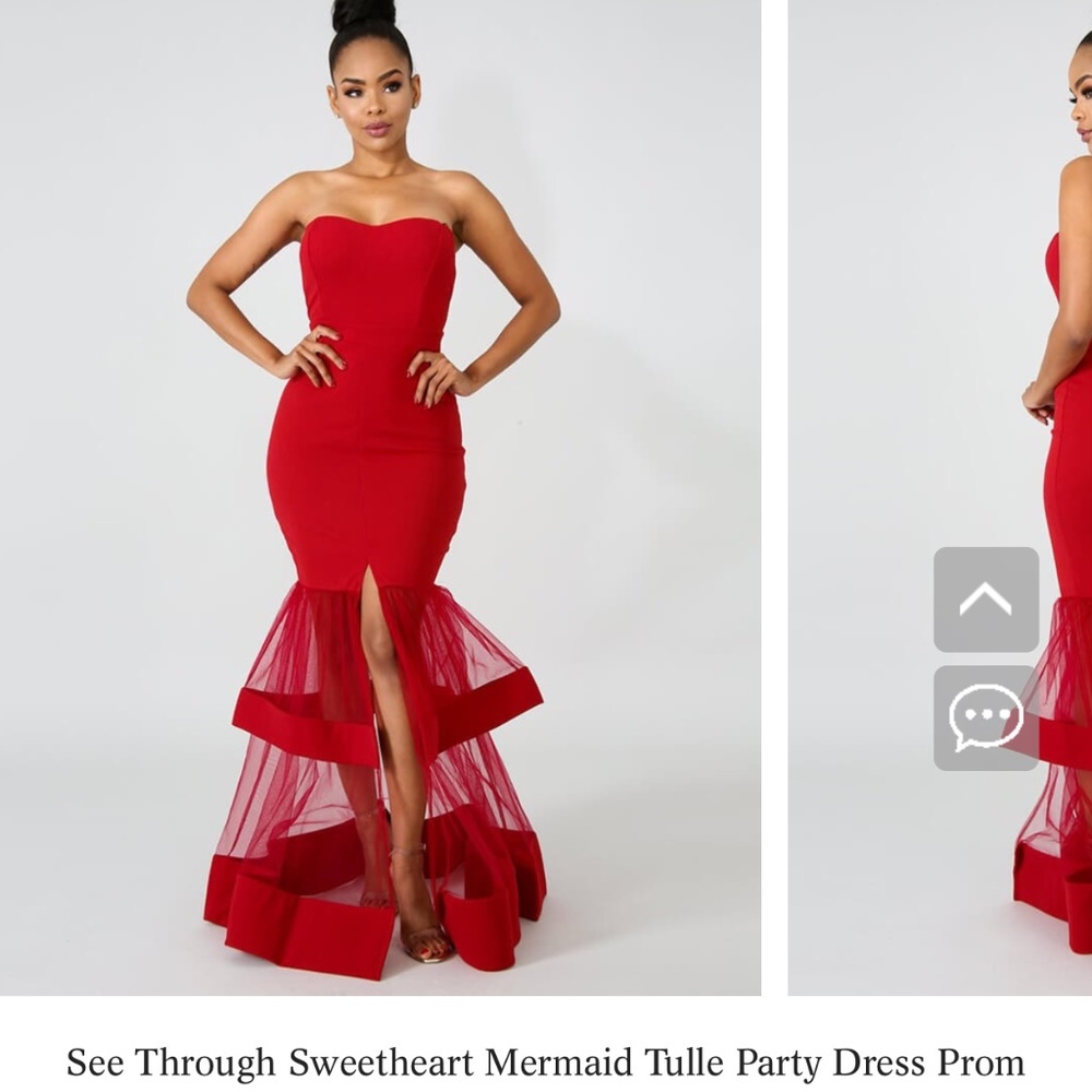 Red Mermaid Dress
